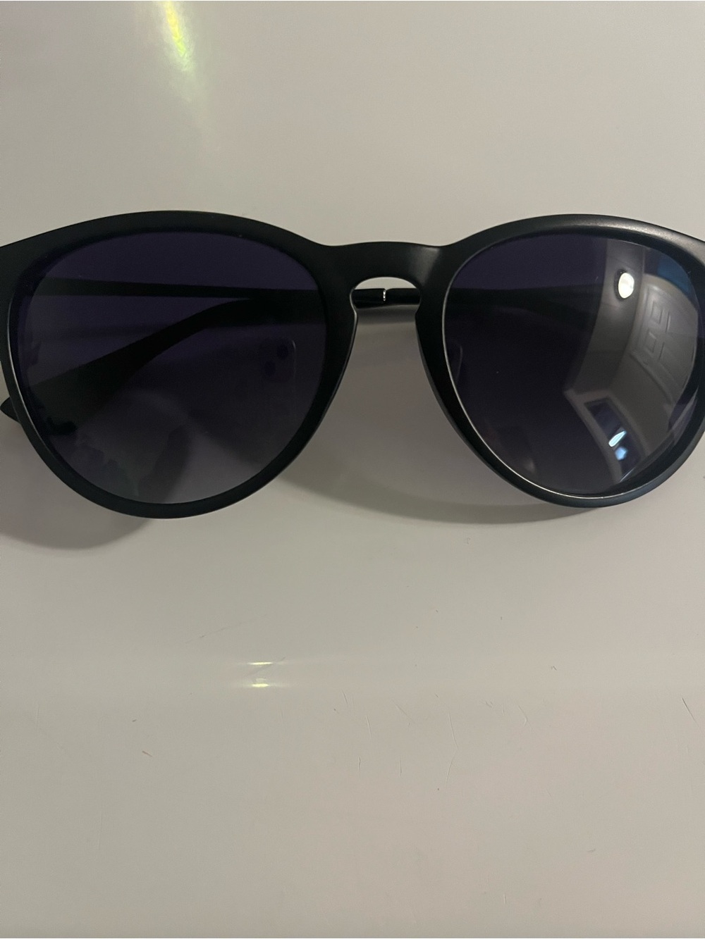 Amazon Women's Black Frame Sunglasses with Dark Lenses